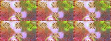 Tarafsız ve kahverengi renkte çiçekler. Tropik, dikişsiz çiçek deseni. Raster illüstrasyonu.