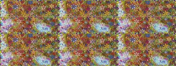 Kahverengi ve yeşil renkli çiçekler. Yumuşak, bahar çiçekli arka plan. Raster çiçek desenli ve çiçekli..