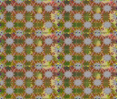 Süslü, dikişsiz, soyut çiçeklerle süslenmiş. Çiçek deseni duvar kağıdı, desen dolguları ve web sayfası arka planı için kullanılabilir. Şekillendirilmiş çiçeklerle kusursuz desen.