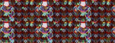 Renkli çiçekler. Raster illüstrasyonunda çiçek deseni çizimi.