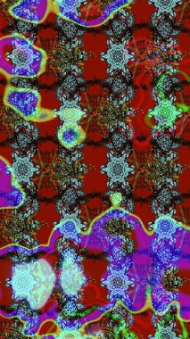 Raster illüstrasyonu. Tekstil veya kitap kapakları, imalat, duvar kağıtları, baskı, hediye paketi ve yapıştırma kitabı için çiçek eskizi geçmişi. Küçük ölçekli çiçeklerdeki basit sevimli desen.