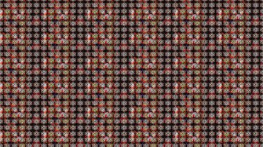 Siyah çiçekli eskiz deseni, suluboya çiçek deseni, sevimli çiçek, duvar kağıdı, kart ya da kumaş için fayanslı. Raster - stok.