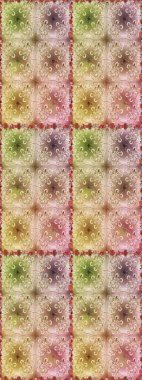 Yapraklı kusursuz desen. Tekstil için figür. Şirin, zarif çiçekler Raster illüstrasyonu. Davetiye ve kartpostal tasarımı için dekoratif çiçek unsurları. Poster veya kapak için arkaplan.