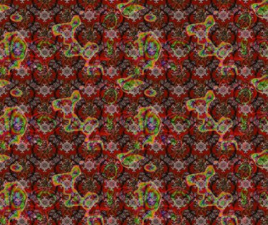 Raster illüstrasyonu. Suluboya çizim kalıbı. Dekorasyon ve tasarım için güzel bir desen. Eski model. Çiçeğin suluboya çizimlerinin mükemmel deseni. Moda yazdırma.