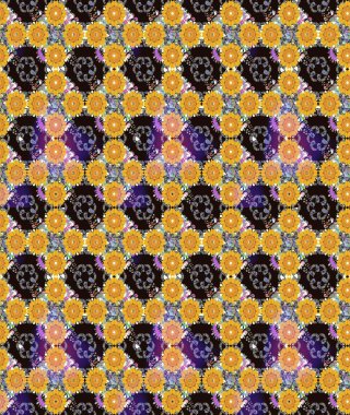 Nazik, narin çiçek arkaplanı. Sarı renkli çiçekler. Raster çiçek desenli ve çiçekli..