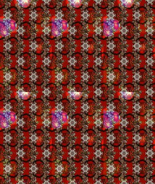 Raster illüstrasyonu. Güzel kumaş deseni. Bahar çiçekli güzel bir çiçek deseni..