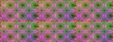 Soyut etnik raster kusursuz desen. Kabile sanatı boho baskısı, klasik çiçek arkaplanı. Arkaplan dokusu, duvar kağıdı, yeşil ve pembe renkli çiçek teması.