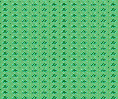 El çizimi çiçekli soyut çizim kalıbı. Raster illüstrasyonu. Yeşil renkte çiçekler.