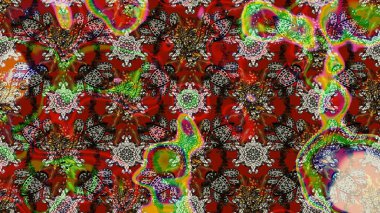 Sabıka fotoğraflarında, bebek kıyafetlerinde, duvar kâğıtlarında, paket kutularında falan kullanılabilir. Raster. Zarif, parlak ve eskiz kırmızı ve kahverengi çiçek deseni tasarımı.