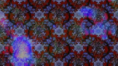 Taslak desenli, modaya uygun kumaş deseni. Renkli Bahar Teması eskiz kalıbı. Şirin çiçek elementleri. Raster illüstrasyonu. Düz Çiçek Elementleri Tasarımı.