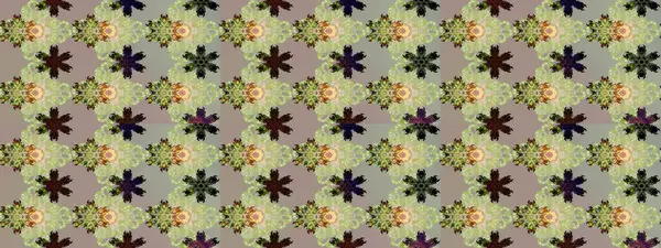 Çiçek deseni. Raster illüstrasyonu. Chichi 'nin kumaş kalıbını çiz. Renkli Bahar Teması eskiz kalıbı. Düz Çiçek Elementleri Tasarımı.