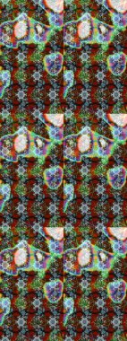 Güzel karalamalı çiçek desenli çizim. Küçük çiçekteki sevimli çiçek deseni. Güzel kumaş deseni. Raster illüstrasyonu.