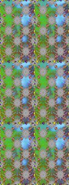 Sevimli çiçek raster deseni. Düz Çiçek Elementleri Tasarımı. Renkli Yaz Temalı Kusursuz Arkaplan. Modaya uygun kumaş deseni.