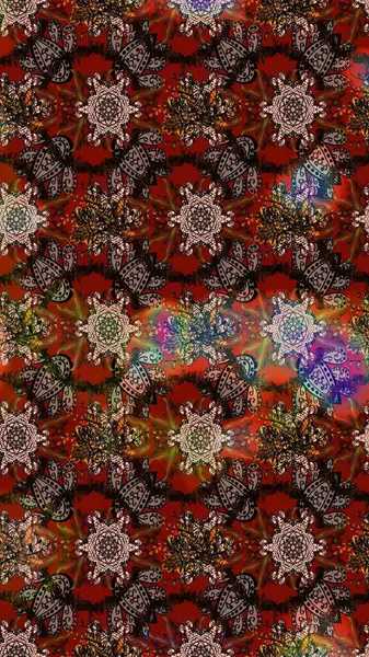 Tekstil için suluboya eskiz deseni. Şirin çiçekli, desenli, rengarenk eskiz deseni. El çizimi çiçek çizimi deseni (fayans)).