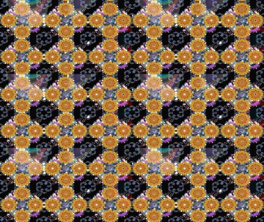 Raster güzel kumaş deseni çiziyor. Çiçek deseni. Düz Çiçek Elementleri Tasarımı. Renkli Bahar Teması çizim şablonu.