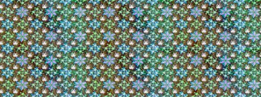 Yumuşak, yeşil renkli bahar çiçekleri. Raster çiçekleri klasik tarzda çizilmiş. Çiçekli yumuşak bir eskiz şekli. Raster illüstrasyonu.