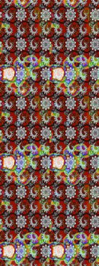 Raster abstract pattern page for antistress. Raster illustration. On gray and brown colors.