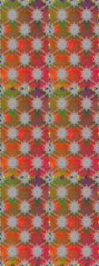 Düz Çiçek Elementleri Tasarımı. Güzel kumaş deseni. Renkli Yaz Temalı Kusursuz Arkaplan. Raster illüstrasyonunda trendsiz çiçek deseni.