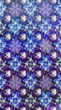 Çiçek deseni. Şatafatlı bahar bahçesi dokusu. Flower eskiz arka planı. Raster illüstrasyonu.