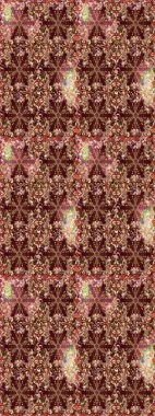 Klasik klasik klasik arka plan. Geleneksel oryantasyon süsü. Kusursuz klasik raster kahverengi ve altın desenli.