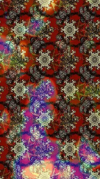 Raster illüstrasyonundaki çiçek desenli çizim. Suluboya tarzında renkler üzerine çiçekler.