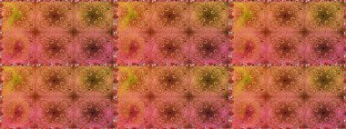 Suluboya kusursuz desen. Çiçekler suluboya tarzında turuncu ve kahverengi renklerde. Çiçek izi.