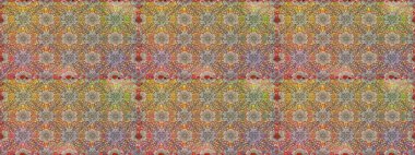 Yaz tema Dikişsiz desen arka plan rengi. Moda kumaş deseni. Düz çiçek öğeleri tasarım. Sevimli çiçek raster deseni.