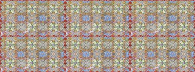 Kusursuz bir arka plan modeli. Raster illüstrasyonu. Suluboya, elle çizilmiş. Gri ve nötr renklerde yaprakları olan yabani çiçekler.