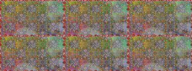 Raster illüstrasyonunda kusursuz çiçek deseni. Süslü kumaş deseni. Düz Çiçek Elementleri Tasarımı. Renkli Bahar Teması Kusursuz Arkaplan.