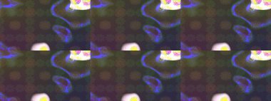 Yapraklı çiçekler ve kahverengi renkli papatya çiçekleri. Eskiz arkaplan modeli. Raster - stok.