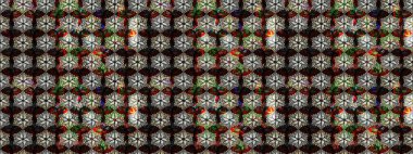 Raster Hip kumaş deseni. Eskiz Vintage Çiçek Deseni.