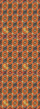 Kahverengi renklerde altın desenler ve altın elementler. Kusursuz altın desen. Raster doğulu süsü.