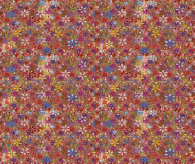 Güzel çiçek desenli küçük çiçek. Çiçekler, suluboya ile sorunsuz çiçek desenli. Raster desen.