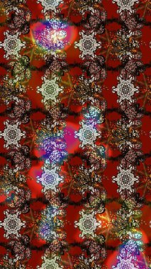 Modaya uygun kumaş deseni. Sevimli çiçek raster deseni. Renkli Yaz Temalı eskiz kalıbı. Düz Çiçek Elementleri Tasarımı.