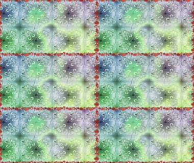 Raster illüstrasyonu. Raster çiçekleri klasik tarzda çizilmiş. Tarafsız ve gri renklerde bahar çiçekleri. Çiçekli, pürüzsüz desen.