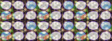 Çiçek deseni. Tarafsız renklerde çiçek eskizi. Şatafatlı bahar bahçesi dokusu. Raster illüstrasyonu. Tarafsız renklerde çiçekler.