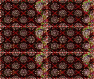 Siyah ve kahverengi renkte çiçekler. Hediye ambalaj kağıdı, tebrik kartları, posterler ve pankart tasarımı. Raster düz çiçekleri pürüzsüz desen.