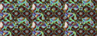 Düz Çiçek Elementleri Tasarımı. Renkli çiçekler. Renkli Bahar Teması eskiz kalıbı. Raster illüstrasyonunda çiçek deseni çizimi.