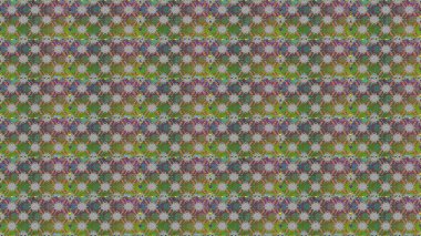 Raster illüstrasyonu. Çiçekli karalama şeklinde Raster çiçek deseni. Yeşil ve gri renklerde bahar çiçekleri..