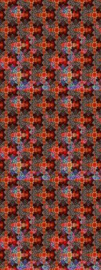 Elle boyanmış suluboya resim çizimleri, çiçekler ve bitkiler. Kırmızı ve kahverengi renkte çiçekler.