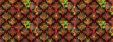 Çiçek tasarımı için inanılmaz bir kolaj cenneti tarzı. Parlak çiçekli kolaj çiçekleri siyaha boyanmış. Çiçekli zambaklar eskiz arka planı.