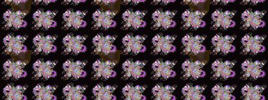 Çiçekli çiçek deseni, suluboya. Küçük çiçekte güzel bir çiçek deseni var. Raster deseni.