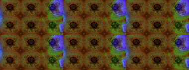 Elle çizilmiş sonbahar çiçeği deseni. Doodle tarzı. Renkli çizim kalıbı. Renkli çiçekler. Tekstil ve kapak tasarımı için mükemmel.