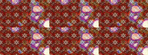 Klasik çiçekler. El çizimi, soyut ve süslü elementler. Yaz çiçekleri teması. Kahverengi ve kırmızı renkler. Suluboya resim taklit Raster illüstrasyonu.