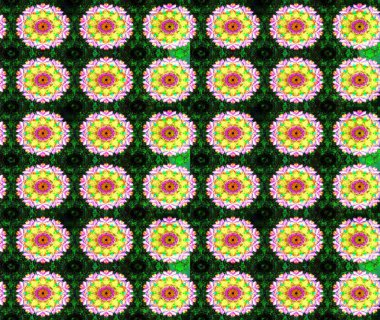 Eskiz arkaplan modeli. Çiçekler yeşile. Raster hisseleri. Suluboya, elle çizilmiş.