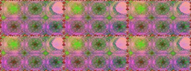 Klasik çiçek tasarımı elementleri. Yeşil kıvırcık çiçekler yeşil renkte şekillenir. Raster illüstrasyonu.