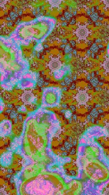 Suluboya, elle çizilmiş. Renkli yapraklı yabani çiçekler. Raster illüstrasyonu. Taslak arkaplan deseni.