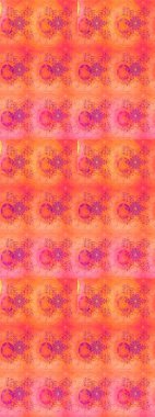 Raster illüstrasyonu. Kıvırcık çiçekler renkte şekillenir. Klasik çiçek tasarım elementleri.