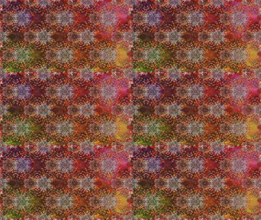 Kahverengi ve nötr renklerde çiçeklerle kusursuz çiçek deseni. Çiçekler suluboya tarzında kahverengi ve nötr renklerde.