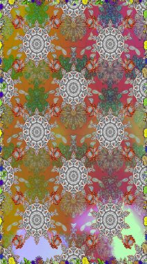 Çiçek kompozisyonu, el boyası, hassas şablon. Gri renkli manzaralı çiçek deseni. Sevgililer günü ve tebrik kartı konsepti için şık bir davetiye. Üst görünüm, yumuşak biçim.